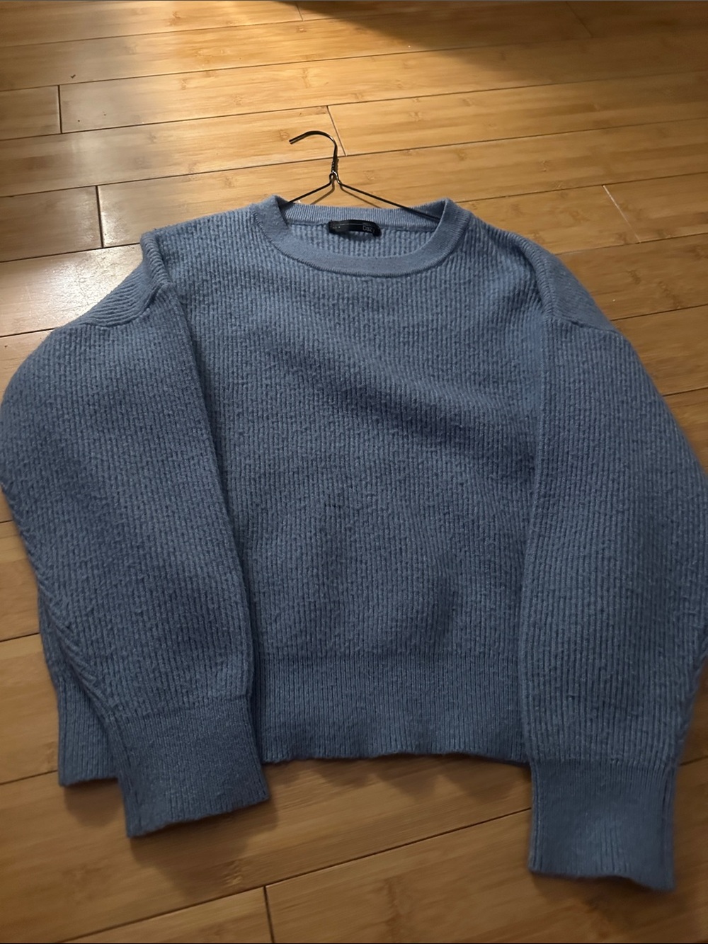 Daisy Light Blue Crewneck Sweater